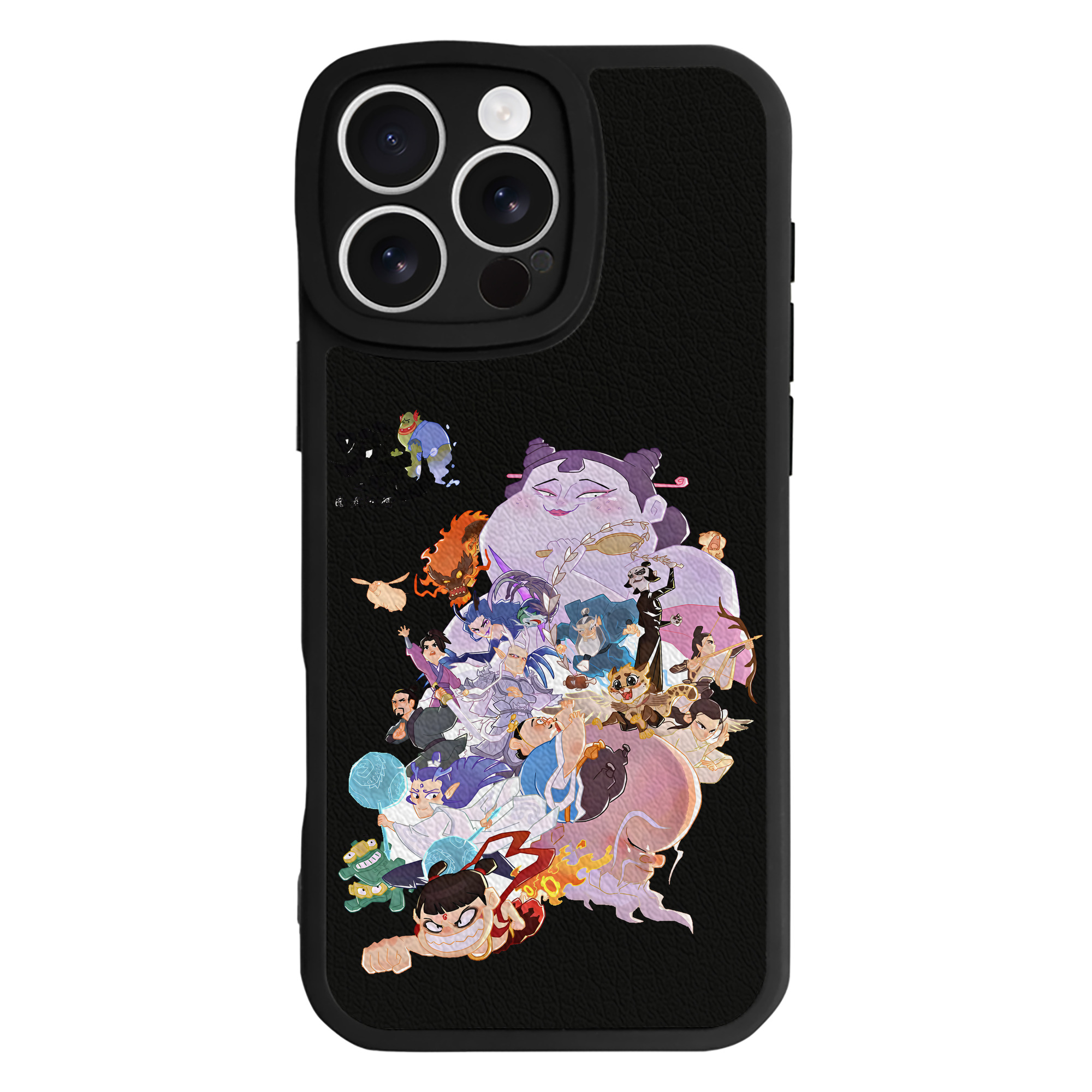 （画像用） Ne Zha 2 ナタ 魔童の大暴れ 【iPhone 16シリーズ対応】シリコンスマホケース（レザー調） 材質：シリコン